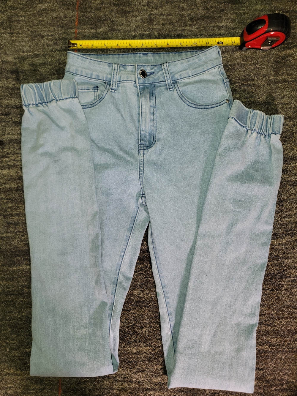 Super Long Cinch Y2K Leg Skinny Jean ♡ 35"+ Long Inseam